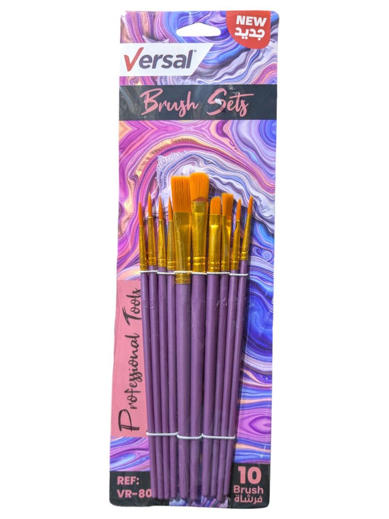 JEUX DES PINCEAUX 10PCS VR-8010 VERSAL