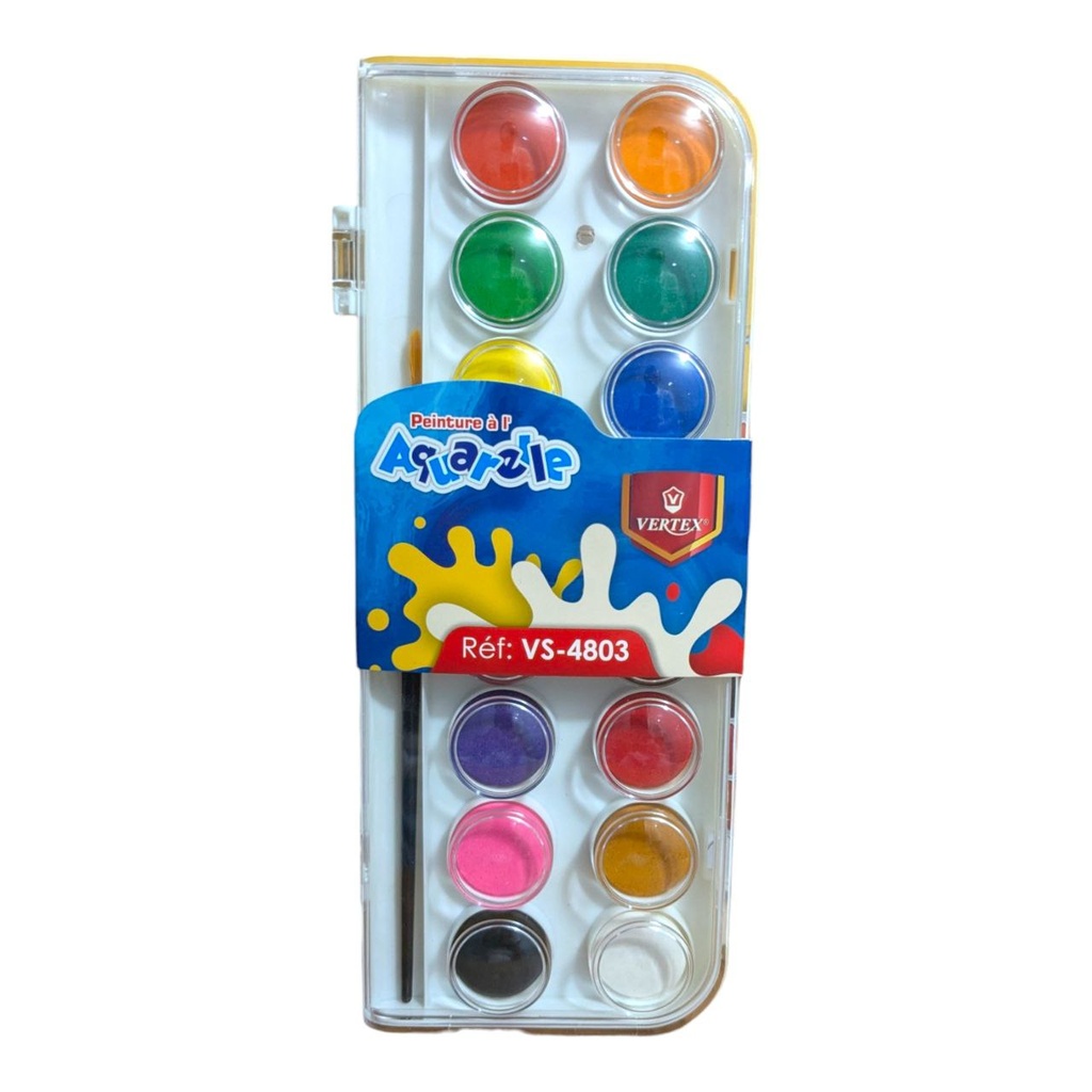 PEINTURE AQUARELLE 16 PCS REF VS-4803 VERTEX