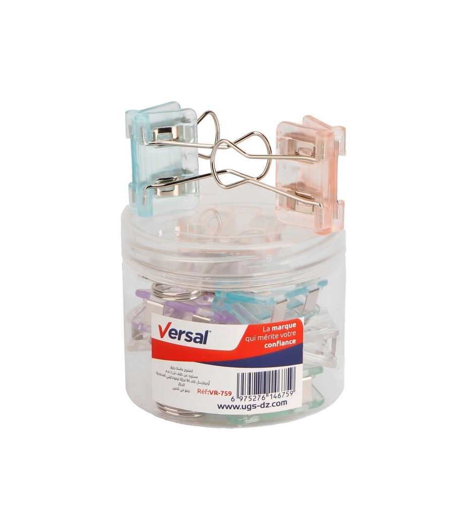BOITE DE CLIPS PLASTIQUE N32 REF VR-759 VERSAL 