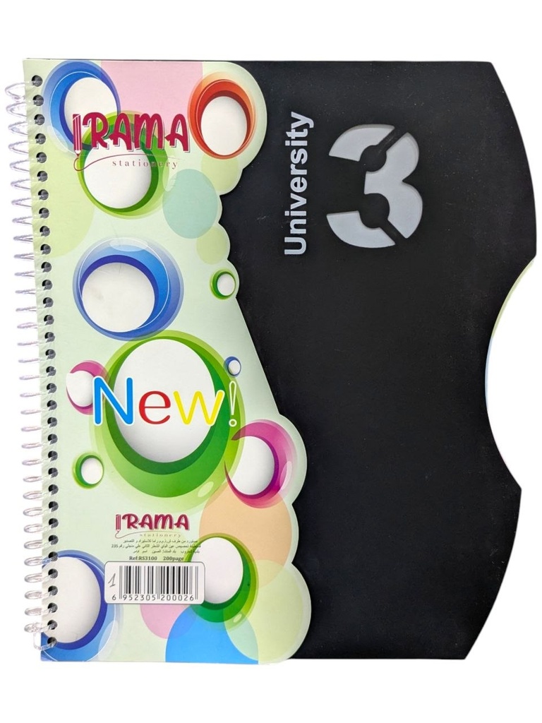 CAHIER DE MATIERES 3EN1 SPIRAL 200P REF 3100RAMA