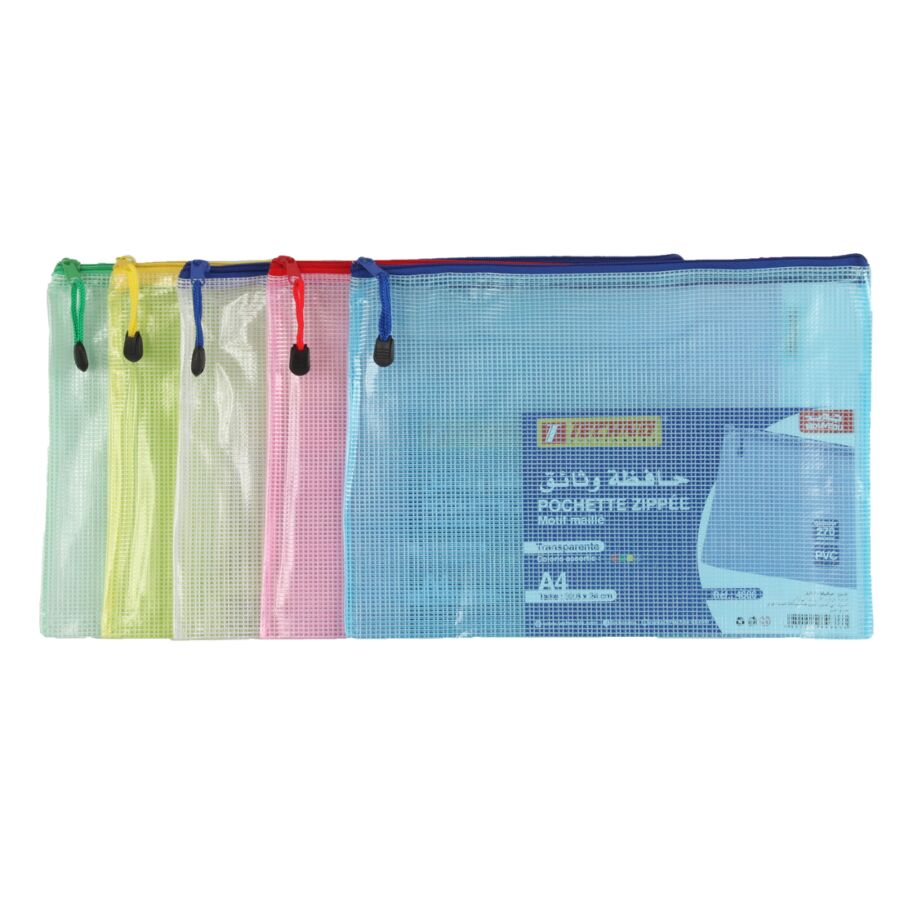 POCHETTE ZIP A6 24*18CM TECHNO REF 4684