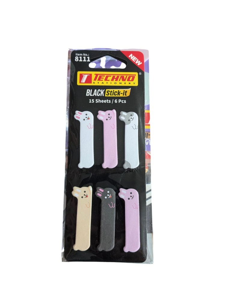POST IT BLACK TECHNO REF 8111
