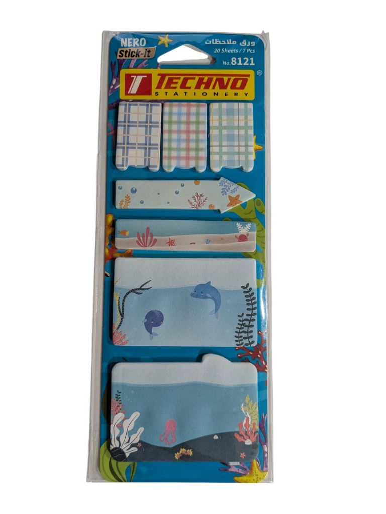 POST IT NERO TECHNO REF 8121