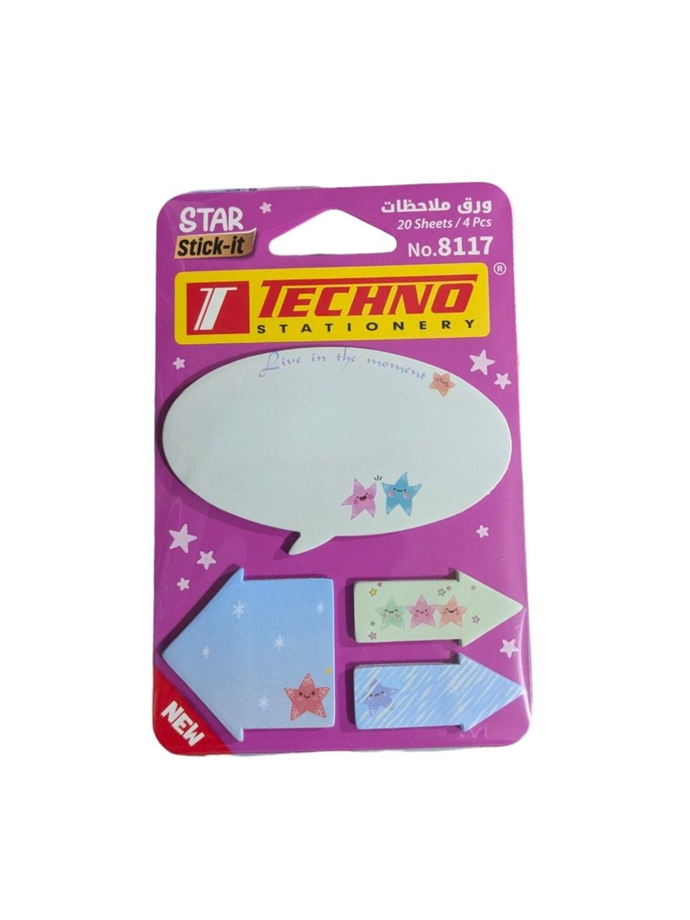 POST IT STAR TECHNO REF 8117