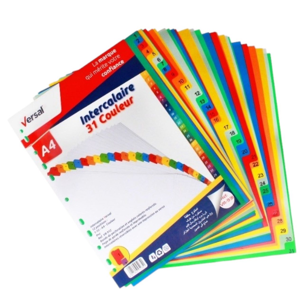 INTERCALAIR 1-31 COULEUR EN PP REF VR931 VERSAL 