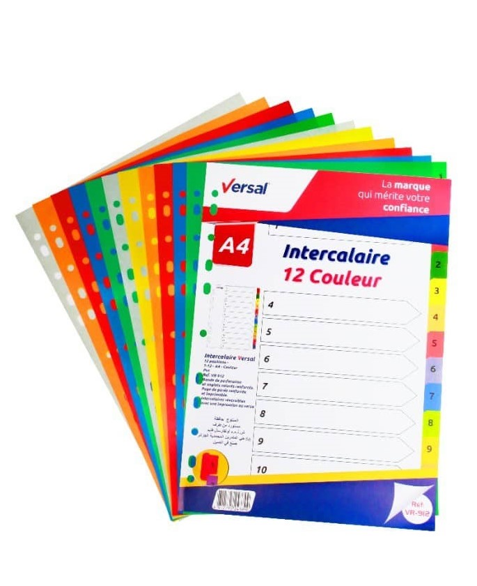 INTERCALAIR 1-12 COULEUR EN PP REF VR-912 VERSAL 