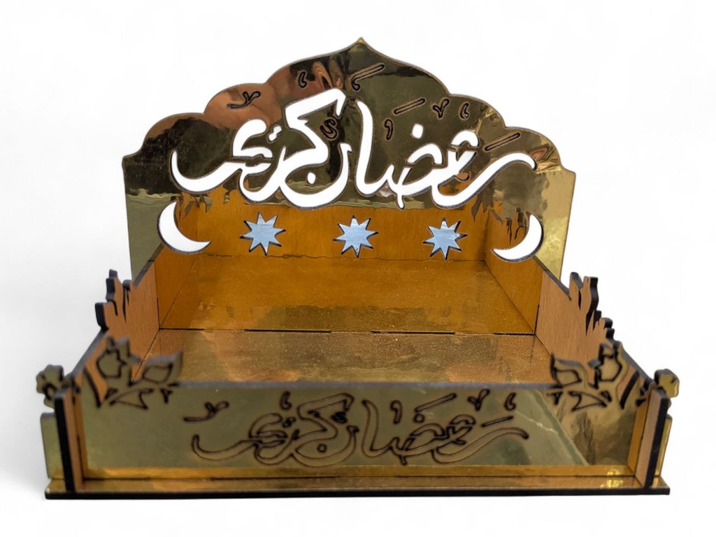 حامل تمر خشبي