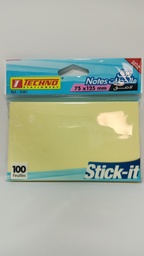 [MS002742] POST IT JAUNE PASTEL 75*125M REF 5081 