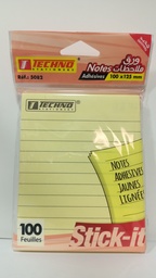 [MS002741] POST IT JAUNE PASTEL 100*125MM REF 5082 