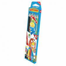 [MS002633] CRAYONS DE COULEURS EFFACABLE 6 CLR REF 5800 TECHNO