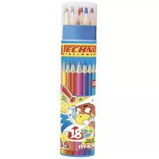 [MS002630] CRAYONS DE COULEURS EFFACABLE 18 CLR EN BOITE RONDS REF 5804 TECHNO