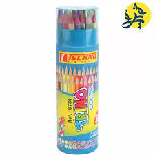 [MS002628] CRAYONS DE COULEURS EFFACABLE 36 CLR EN BOITE RONDS REF 5806 TECHNO