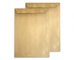 [MS000377] ENVELOPPE F38 KRAFT/BLANC PAR UNITE