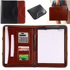 [MS005362] PORTE FOLIO AVEC FERMETEUR MARRON REF E8031M