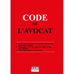 [MS005404] CODE DE L'AVOCAT ARABE/FERNCAIS